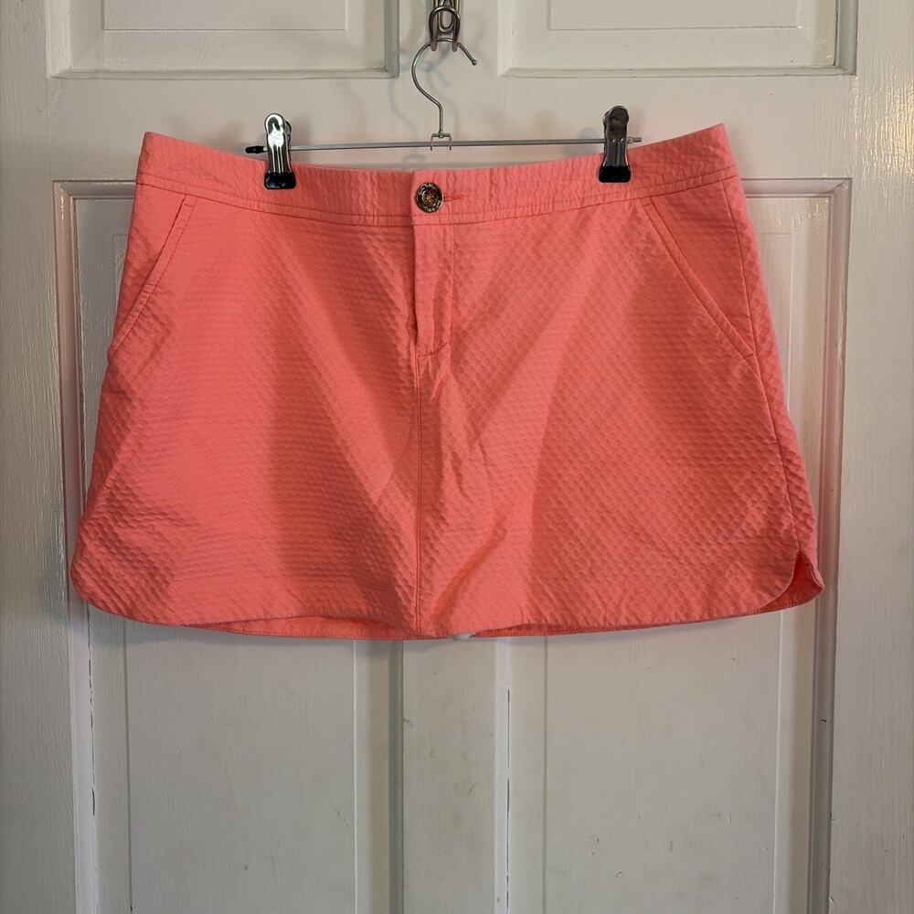 NWOT Women's Lilly Pulitzer Pink Textured Skort 10 Coquette Soft Girl Tennis